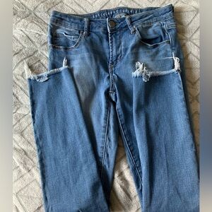 Articles of Society skinny jeans.  Size 26.  Frayed bottoms.